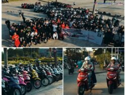 Ratusan Bikers Samarinda Ramaikan Regional Public Launching di Kota Tepian, dan Ikut Fashion Meet Up Honda Stylo 160.