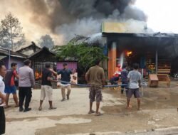 Tanggap Bencana, Polsek Palaran Datangi Lokasi Kebakaran.
