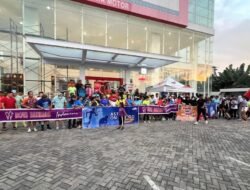 Astra Motor M. Yamin Sukses Gelar Fun Run, Ramaikan Launching All New Honda BeAT Bersama Bots Runner.