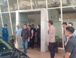 Polresta Samarinda Amankan Kedatangan Menteri Kelautan dan Perikanan di Bandara APT Pranoto.