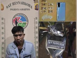 Sat Resnarkoba Polresta Samarinda Berhasil Tangkap Pengedar Sabu di Jembatan Mahkota.