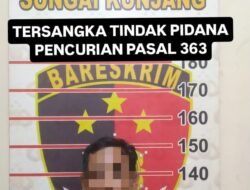 Polsek Sungai Kunjang Amankan Pelaku Pencurian Warung Sembako.