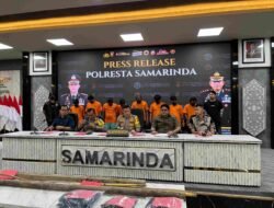 Polresta Samarinda Tetapkan 8 Tersangka dalam Kasus Kematian Muhammad Ramlan.