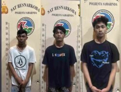 Resnarkoba Polresta Samarinda Berhasil Amankan 5,42 Gram Ganja serta 3 Tersangka.
