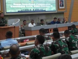 Danrem 091/ASN Pimpin Rakor Pengamanan Kunjungan Wakil Presiden di Samarinda.