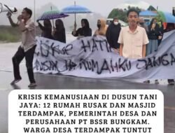 Krisis Kemanusiaan di Dusun Tani Jaya: 12 Rumah Rusak dan Masjid Terdampak, Pemerintah Desa dan Perusahaan PT BSSR Bungkam.