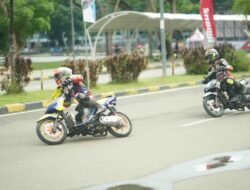 Antusias Tinggi, Puluhan Pebalap Kelas Honda Vario 160 Adu Kecepatan di HDC Samarinda.