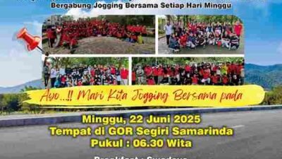KKSS Samarinda Gaungkan Gaya Hidup Sehat Lewat Gerakan Jogging Bersama Tiap Pekan.