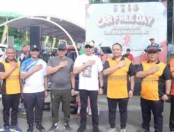Jelang Hari Bhayangkara Ke – 79, Polresta Samarinda Berikan Pelayanan Kepada Masyarakat di Car Free Day