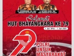 PW KOTI Mahatidana Pemuda Pancasila Kaltim Ucapkan Selamat HUT Bhayangkara ke-79: Apresiasi Peran Polri untuk Masyarakat.