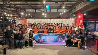 Gelar Nocturnity Riding, Astra Motor Kaltim 2 Ajak Komunitas Honda Samarinda dan Tenggarong.