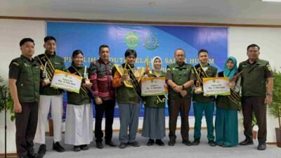 Kejati Kaltim Gelar Pemilihan Duta Pelajar Sadar Hukum 2025 di Samarinda, SMK Negeri 15 Raih Juara Pertama.
