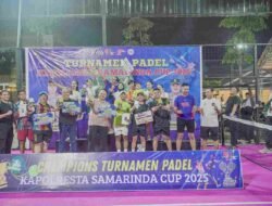Turnamen Padel Kapolresta Samarinda Cup 2025 Resmi Ditutup, Semarak Hari Bhayangkara ke-79.