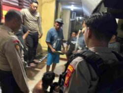 Sat Samapta Polresta Samarinda Amankan Pelaku Pengrusakan Rumah Warga di Loa Janan Ilir.