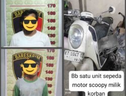 Unit Reskrim Polsek Sungai Kunjang Berhasil Ringkus Dua Pelaku Curanmor, Satu Motor Diamankan.