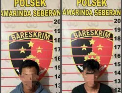 Unit Reskrim Polsek Samarinda Seberang Bekuk Dua Pelaku Penyalahgunaan Narkoba di Jalan Patimura.