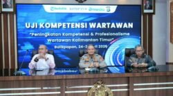 Dorong Profesionalisme dan Integritas Pers, Polda Kaltim Gelar Uji Kompetensi Wartawan.