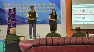 Kejaksaan Tinggi Kaltim Gelar Pemilihan Duta Pelajar Sadar Hukum di Kutai Barat, Dorong Generasi Muda Melek Hukum.