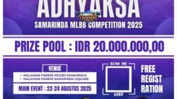Peringati Hari Bhakti Adhyaksa ke-65 dan HUT Kejaksaan RI Ke-80, Kejari Samarinda Gelar Turnamen Esports MLBB Adhyaksa 2025, Total Hadiah Rp 20 Juta.
