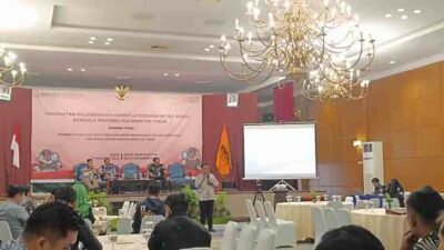 Bawaslu Kaltim Gelar Penguatan Kelembagaan, Abdullah Dahlan: Bawaslu Kaltim Harus Jadi Penjaga Integritas Demokrasi Pasca Pemilu 2024.