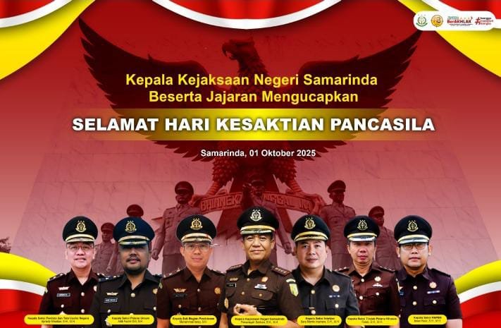 Ucapan Kejari Samarinda Hari Kesaktian Pancasila