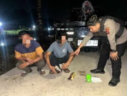 Dua Warga Kutim dan Temukan Sabu Diamankan Polresta Samarinda, Saat Patroli Rutin Di Palaran.