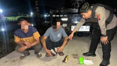 Dua Warga Kutim dan Temukan Sabu Diamankan Polresta Samarinda, Saat Patroli Rutin Di Palaran.