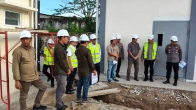 Monitoring Pembangunan RS Bhayangkara, Polresta Samarinda Dampingi Tim Stamarena Polri.