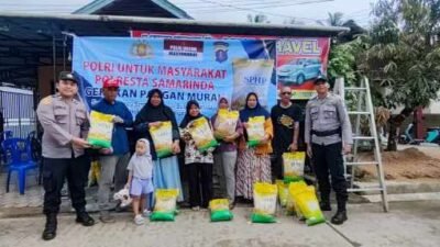 Gerakan Pangan Murah Sasar Warga Palaran, Polresta Samarinda Ringankan Beban Ekonomi.