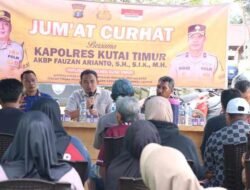 Polres Kutim Gelar Jumat Curhat di Kenyamukan, Warga Pesisir Keluhkan Cuaca Ekstrem dan Keamanan Laut.