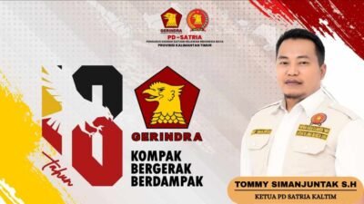 Hari ini, PD SATRIA Kaltim Siap Kawal dan Sukseskan HUT ke-18 Partai Gerindra.