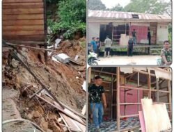 Longsor Dini Hari Terjang Santan Ulu, Satu Rumah Hancur, Dua Lainnya Terancam