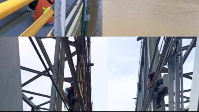 Perkuat Keselamatan Pelayaran, SPJM Lengkapi Jembatan Mahakam dengan Fasilitas Safety Baru.