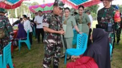 Danrem 091/ASN Tinjau Pengobatan Gratis dan Bazar Murah TMMD ke-127 di Linggang Bigung.