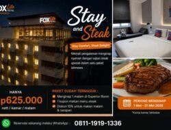 Staycation Murah!, FOX Lite Hotel Samarinda Beri Bonus Steak dan Diskon Makan.