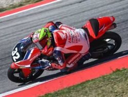 Ramadhipa Impresif, Melesat Raih Podium Perdana di Moto3 Junior Barcelona