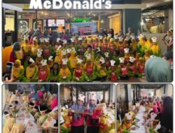Kaltive Gelar Cooking Class Burger di McD SCP, 150 Anak RA Al Huda Ikuti Cooking Class Burger Belajar Kreativitas dan Kemandirian di McD SCP Samarinda.