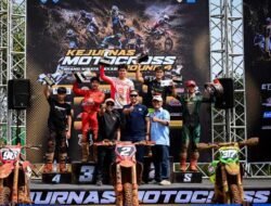 Raih Podium Perdana, Valrossi dan CRF250R Melesat di Kejurnas Motocross Bekasi.