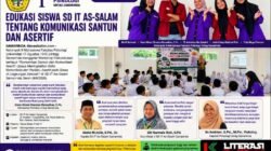 Mahasiswa Psikologi Untag Samarinda Edukasi Siswa SD IT As-Salam tentang Komunikasi Santun dan Asertif.