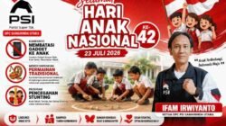 DPC PSI Samarinda Utara Ajak Masyarakat Wujudkan Generasi Emas melalui Peringatan Hari Anak Nasional 2026.