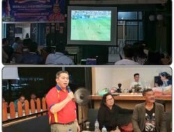 Nobar Final Piala Dunia 2026 Bersama Anggota DPD RI Dr. Yulianus Henock Sumual Berlangsung Meriah, Pererat Kebersamaan dengan Masyarakat.