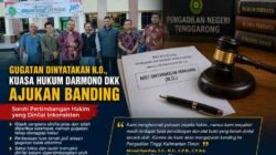 Objek Sengketa Diakui Jelas, Gugatan Tetap Dinyatakan N.O., Kuasa Hukum Darmono Tempuh Banding ke PT Kaltim.