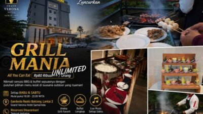Puas Makan, Puas Nongkrong! Grand Verona Hotel Samarinda Luncurkan Grill Mania Unlimited dengan Konsep All You Can Eat Harga Bersahabat.