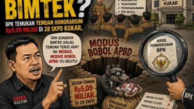 “Apa Gunanya Bimtek?”, BPK Temukan Temuan Honorarium Rp5,09 Miliar di 28 SKPD Kukar.