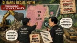 Heboh! Titik Koordinat Galian C Danau Redan Disebut Masuk HPK, Legalitas Sarif Dipertanyakan.