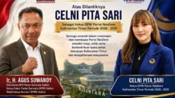Agus Suwandy Ucapkan Selamat kepada Celni Pita Sari Pimpin DPW Partai Nasdem Kaltim, Tekankan Sinergi Antarpartai untuk Kemajuan Kalimantan Timur