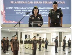 Kajati Kaltim Chatarina Muliana Lantik Empat Pejabat, Ini Pesan Tegasnya