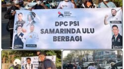 DPC PSI Samarinda Ulu Peduli Warga, Bagikan Masker di Tengah Kondisi Udara Kurang Bersahabat.