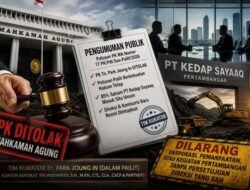 MA Kunci Perkara Park Joung In, Nasib 85 Persen Saham PT Kedap Sayaaq Kini di Tangan Kurator.