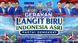 Demokrat Samarinda Siapkan Gerakan Langit Biru Indonesia Asri, Bersihkan Sungai Karang Mumus 28 Agustus.